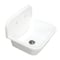 Gourmetier GKTA2420198 24-Inch Solid Surface Top-Mount Kitchen Sink with Backsplash, Matte White GKTA2420198 - alternate 1
